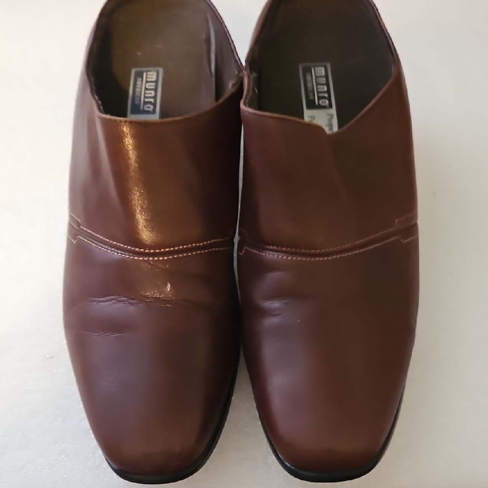 Munro Rich Brown Leather Loafers